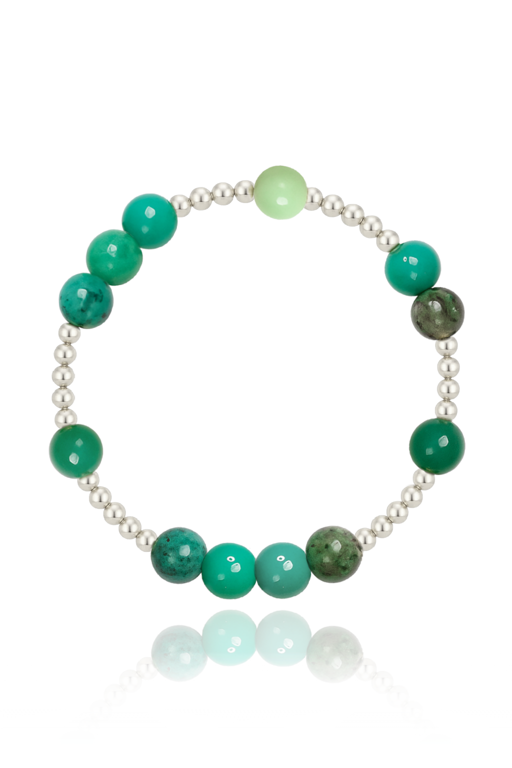 Chrysoprase Mini Orbital Bracelet