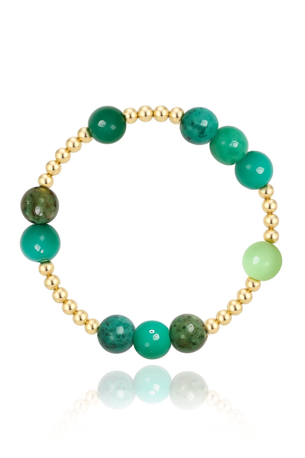 Chrysoprase Orbital Bracelet