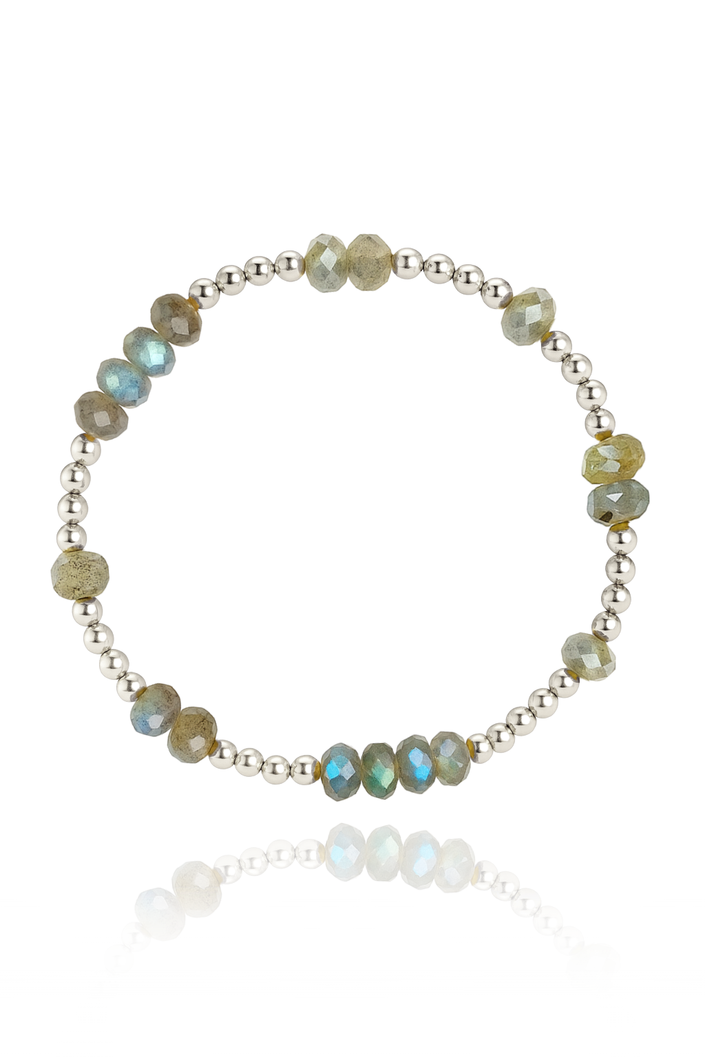 Labradorite Faceted Mini Orbital Bracelet