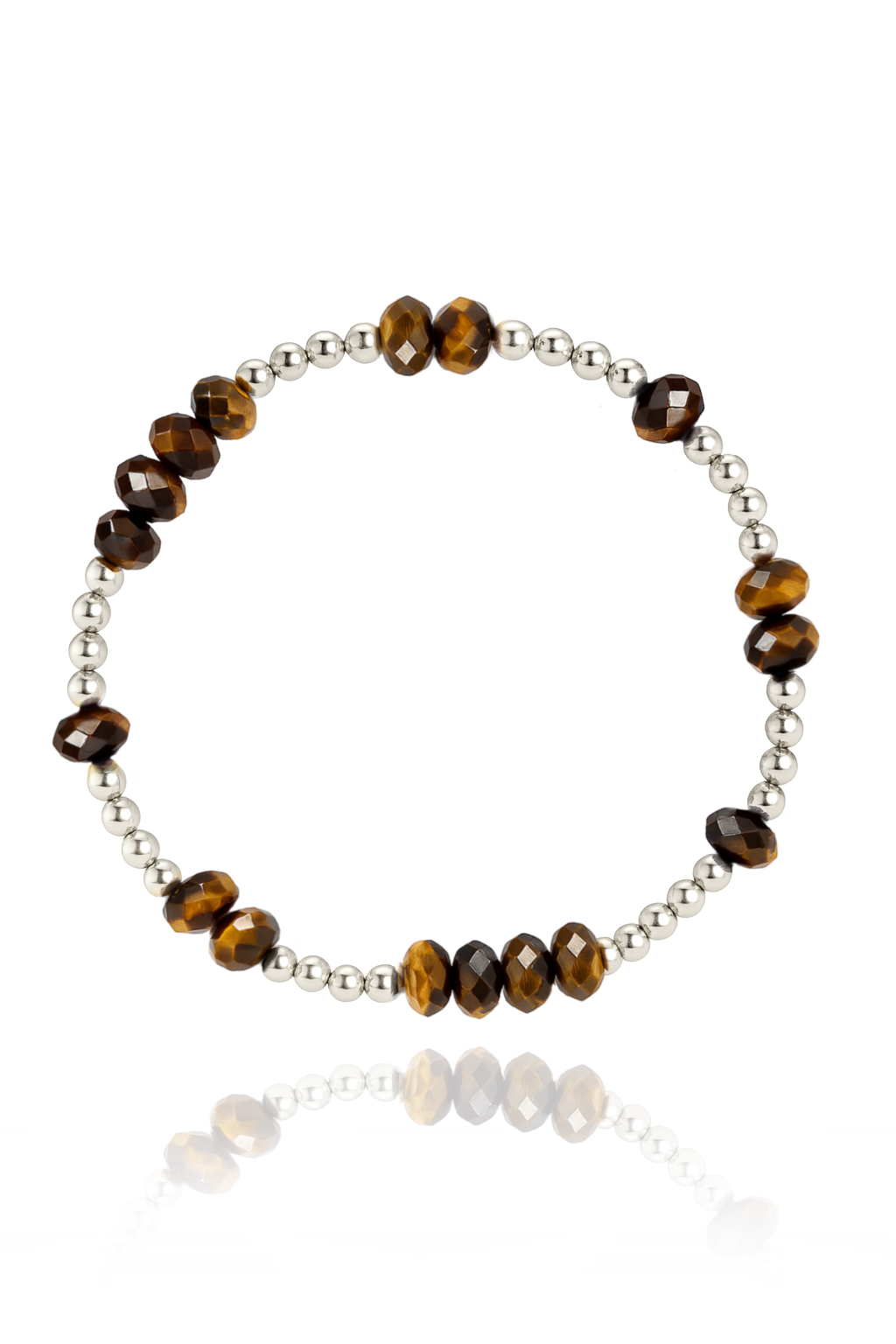 Tigers Eye Faceted  Mini Orbital Bracelet