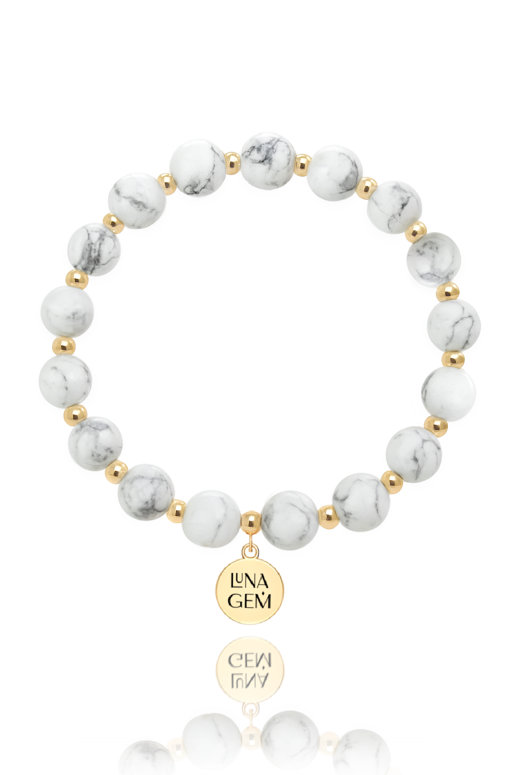 Howlite Charmed Satellite Bracelet