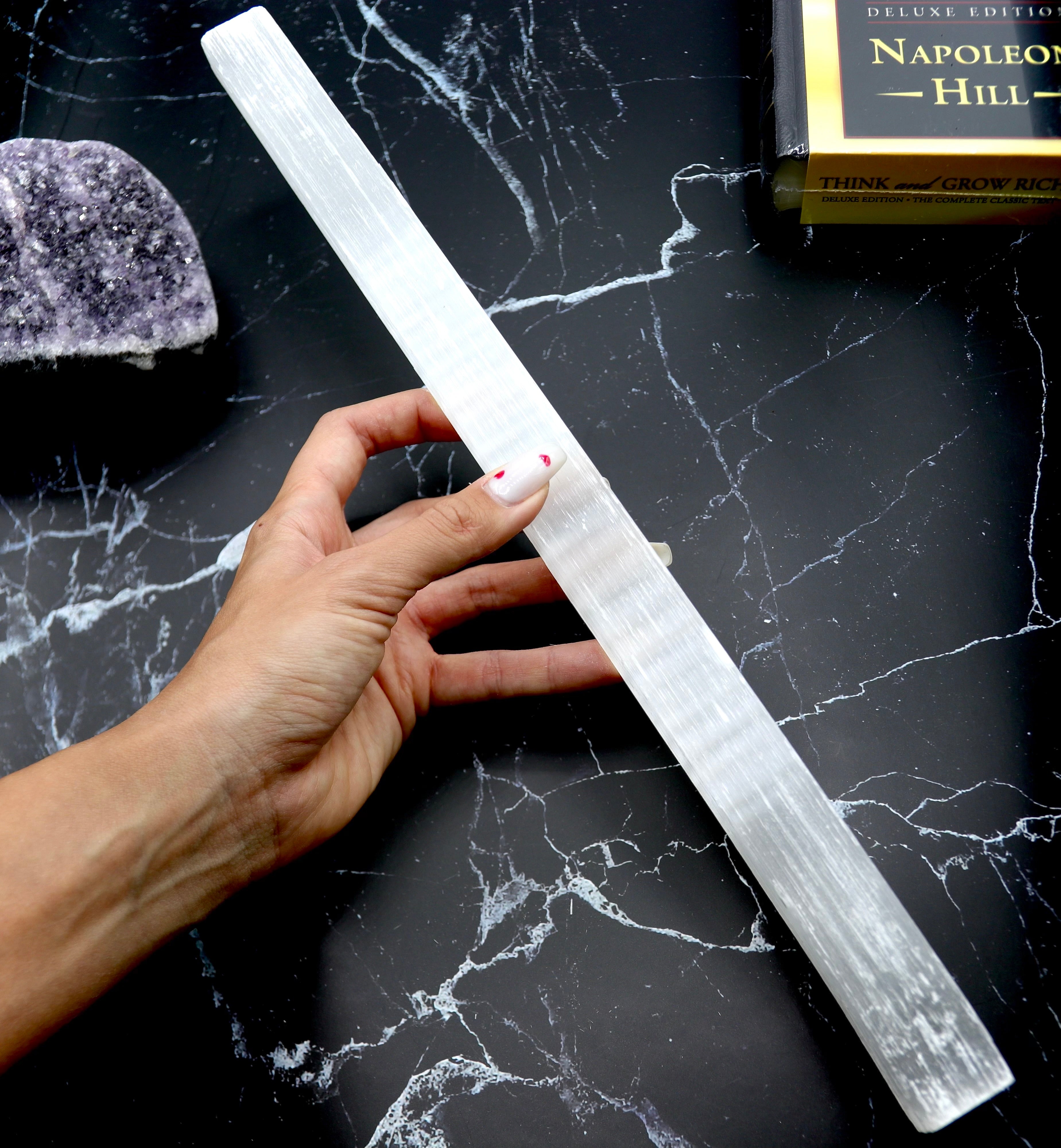 Large Selenite Reiki Wands (Pack of 2)