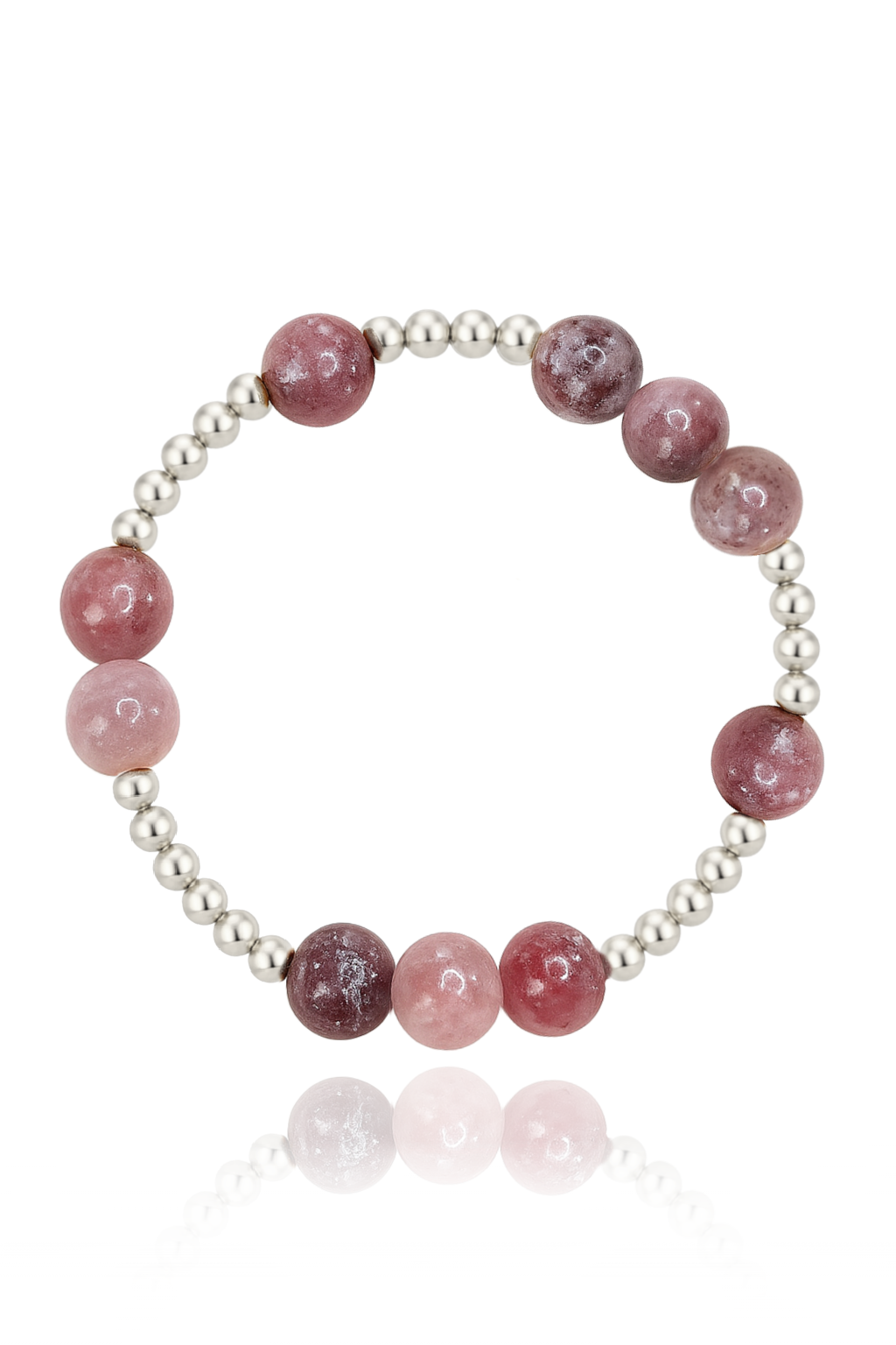 Light Lepidolite Orbital Bracelet