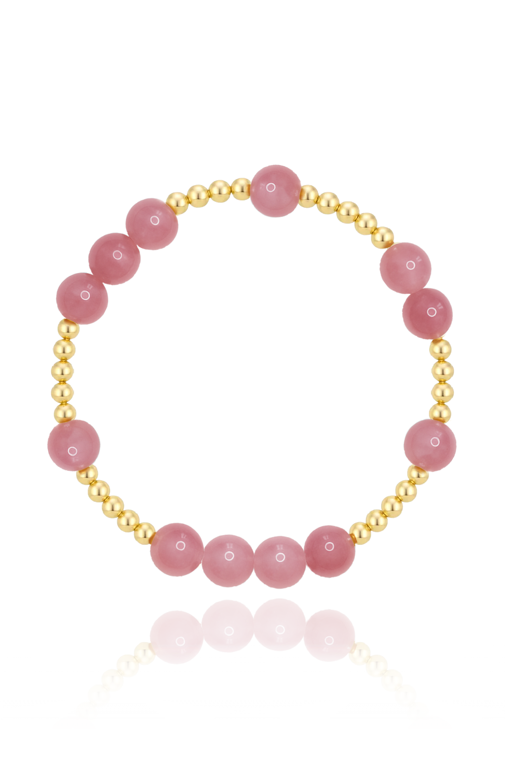 Madagascar Rose Quartz Mini Orbital Bracelet