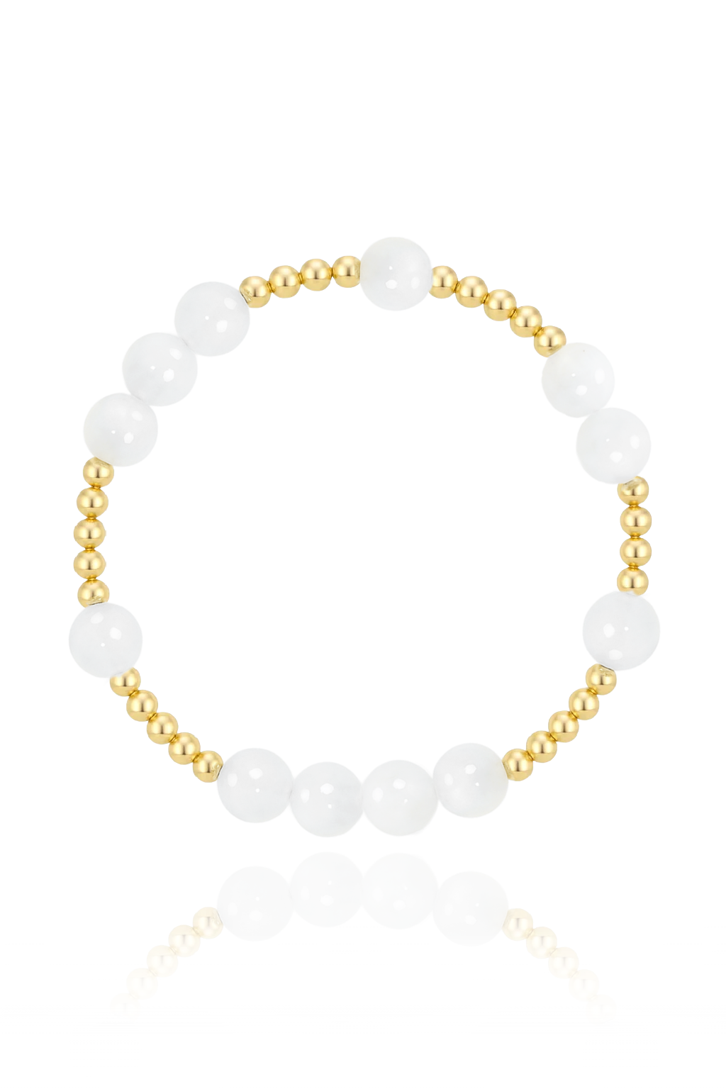 White Jade Mini Orbital Bracelet