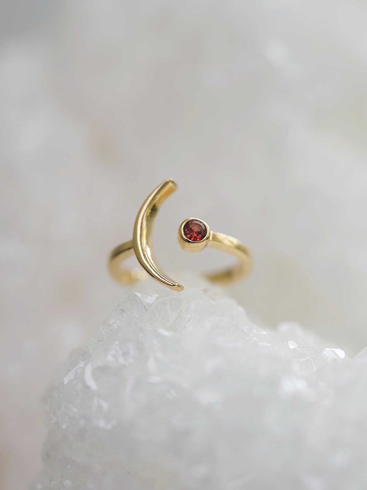 Garnet Eclipse Ring