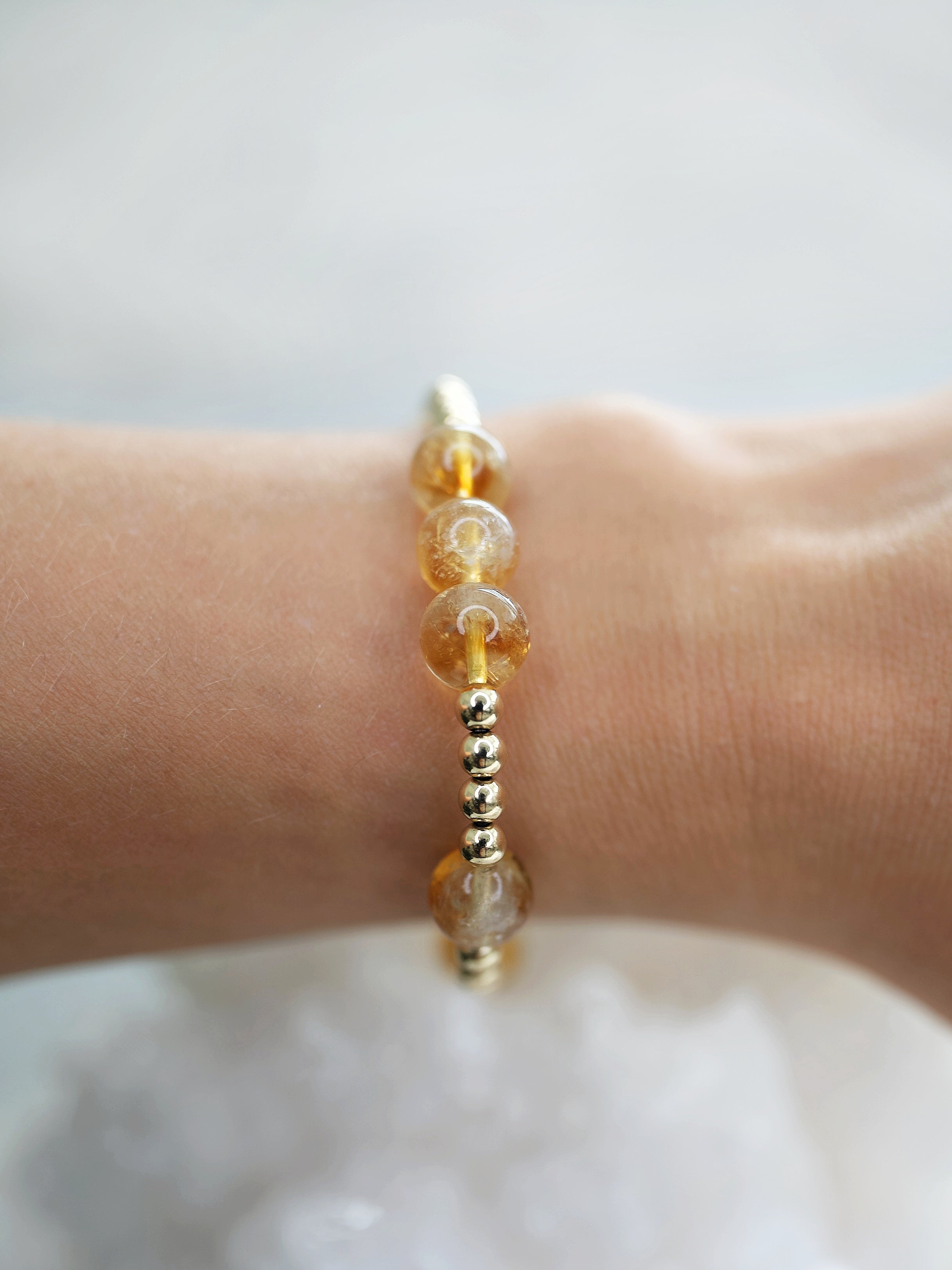 Citrine Orbital Bracelet