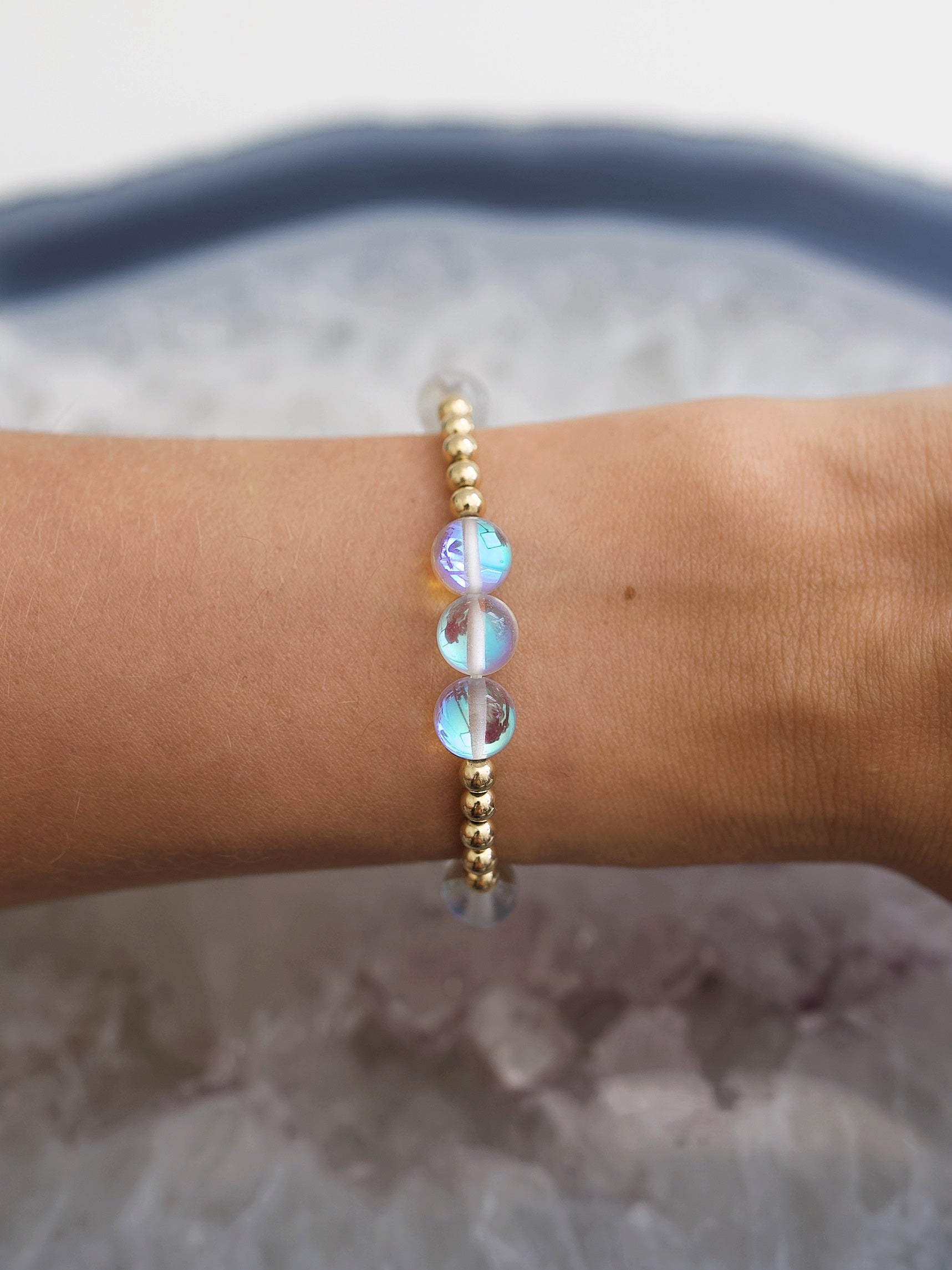 Mermaid Glass Orbital Bracelet