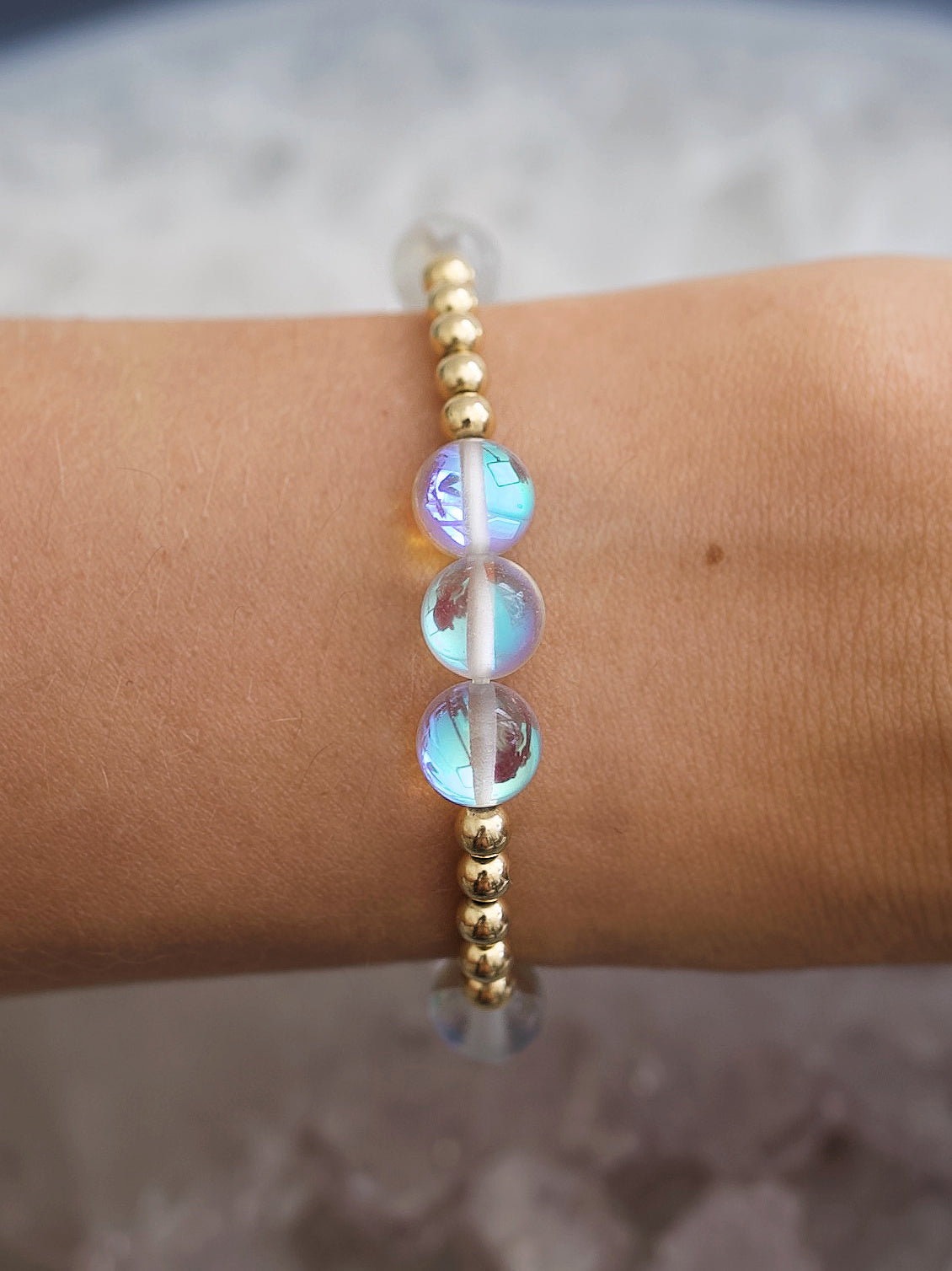 Mermaid Glass Orbital Bracelet